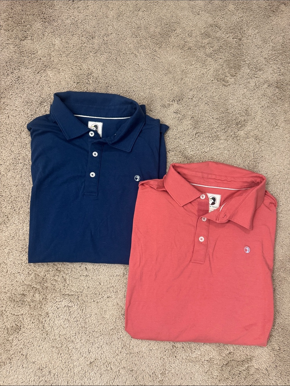 Duck Head Hanover Prima Cotton Polo size XL 2 Polos!!!!